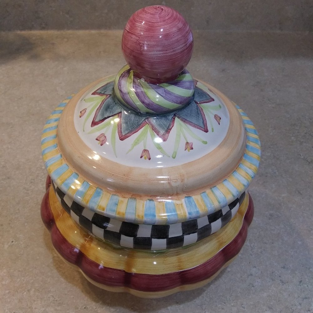 MacKenzie Childs Taylor Small Canister